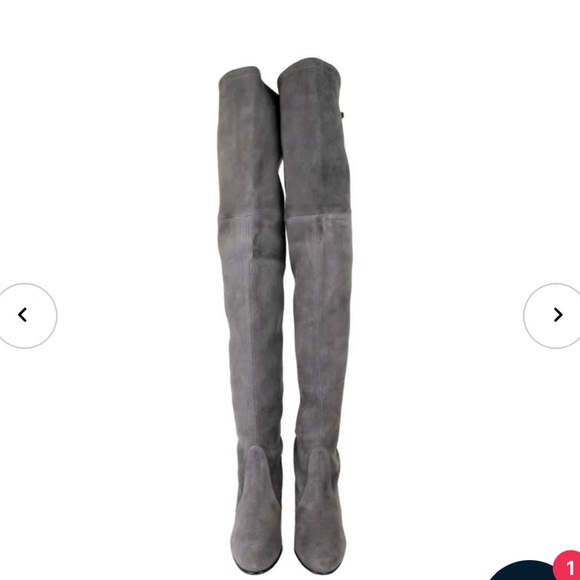 STUART WEITZMAN HIGHLAND SLATE SUEDE size 37 - Picture 1 of 13